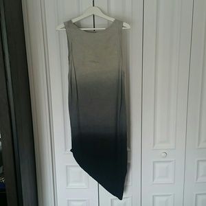 UO Ecote Ombre Dipped Asymmetrical Hem Dress