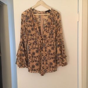 For Love & Lemons Floral Romper