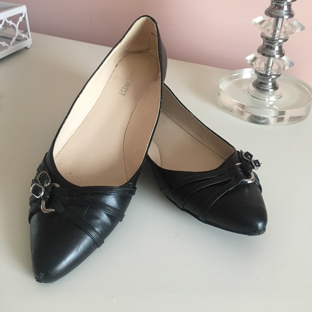 Nine West Black Flats