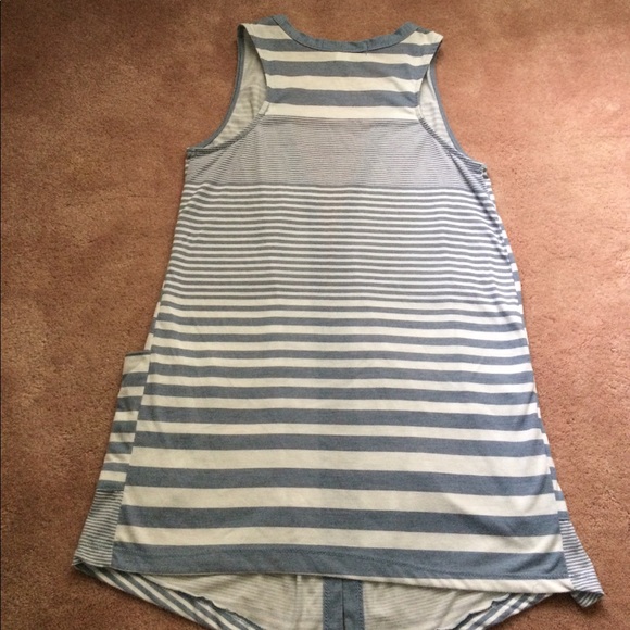 Striped open front vest - Picture 4 of 6