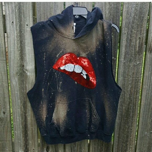 Made 2 order Grunge Cropped sweatshirt - Picture 4 of 4