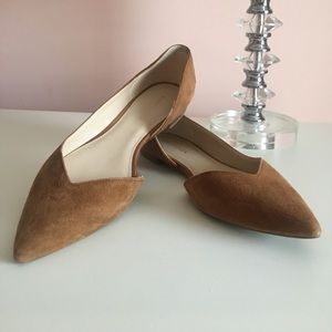 Marc Fisher Camel Suede Flats