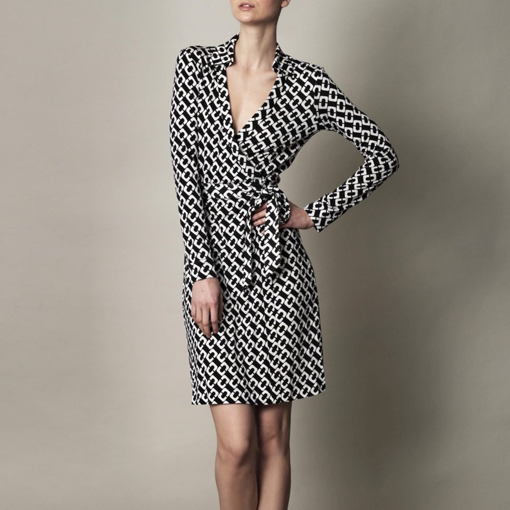 Diane Von Furstenberg Chainlink Dress Size 4