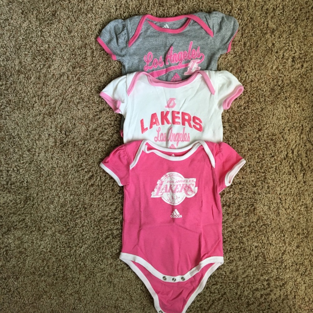 Lakers Set of 3 Bodysuits
