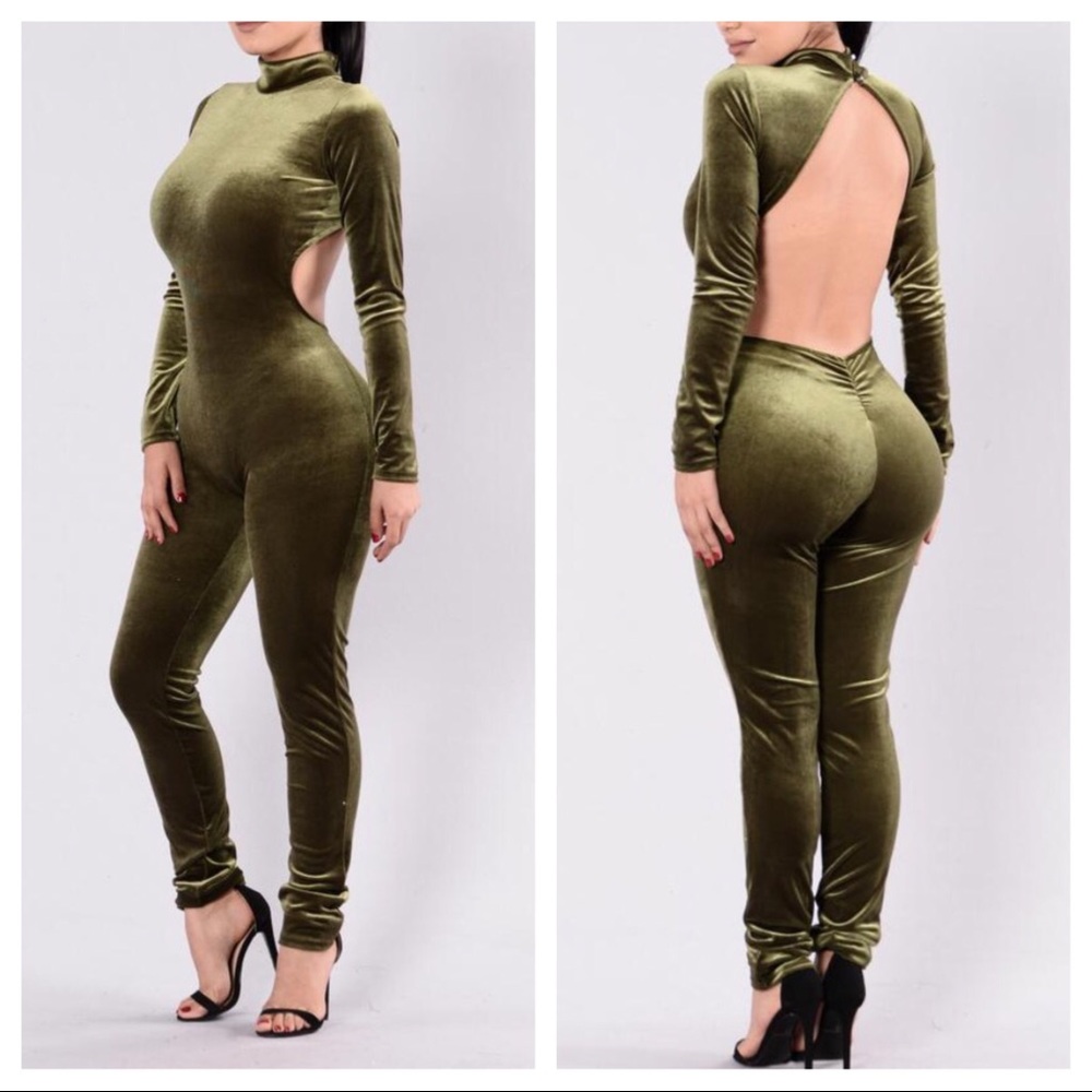 Fashion Nova "Careless Whisper Jumpsuit"- Black