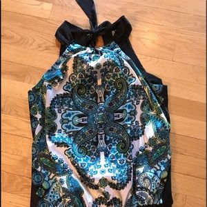 Dressy paisley tank top