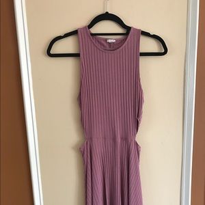 an open cut dress on the side