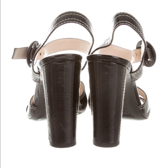 Prada patent leather sandals SZ 10.5 EUR 40.5 - Picture 4 of 5