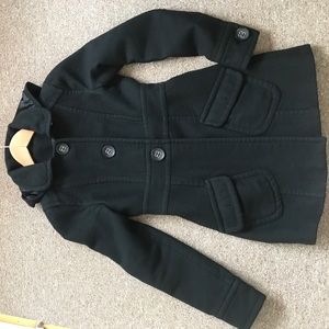 Black wool coat