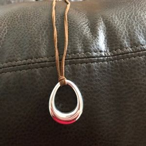 Lia Sophia necklace silver color pendant