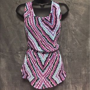 Sheer lace too back top