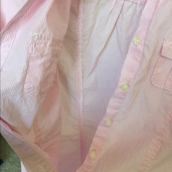 Women's American eagle pink stripe shirt, size 8 - Picture 8 of 8