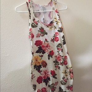 Floral mini summer dress