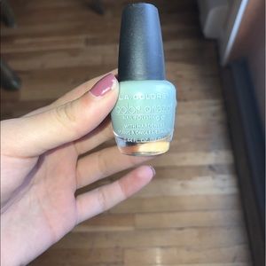 blue nail polish