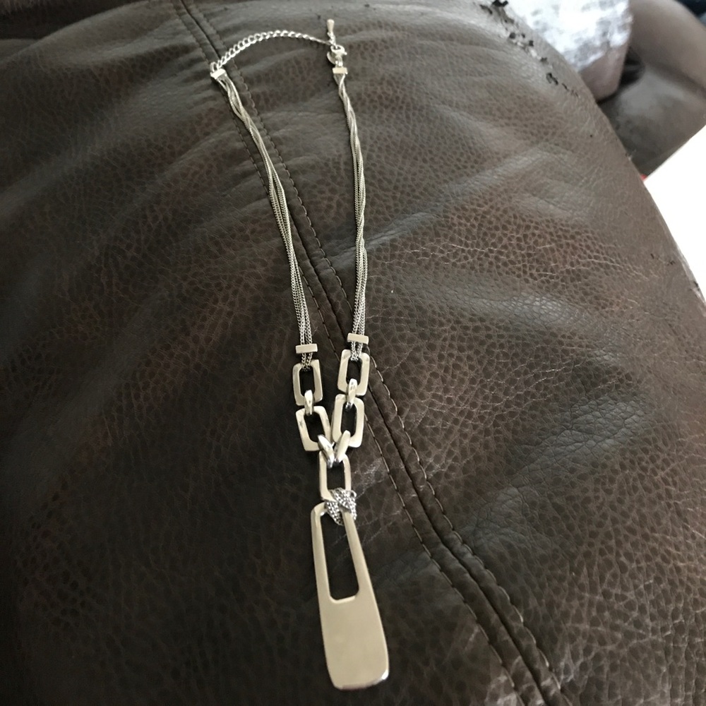 Lia Sophia necklace silver colored