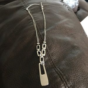 Lia Sophia necklace silver colored