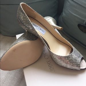 Jimmy Choo Glitter Isabel - New in Box - 38