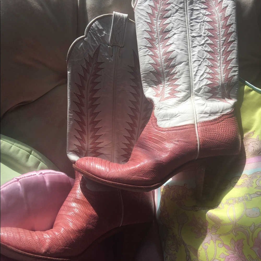 RARE Vintage Tony Lama High Heeled Cowboy boots