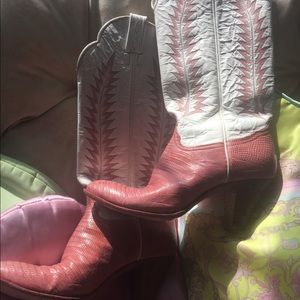 RARE Vintage Tony Lama High Heeled Cowboy boots