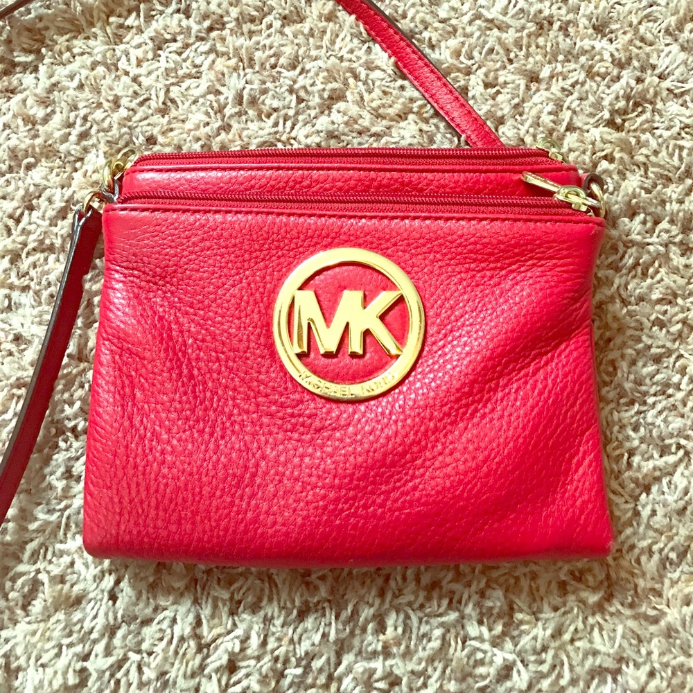 Michael Kors red cross body