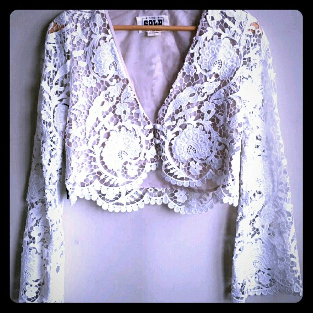 STONE COLD FOX Charlie lace top size 2 (M) NWT