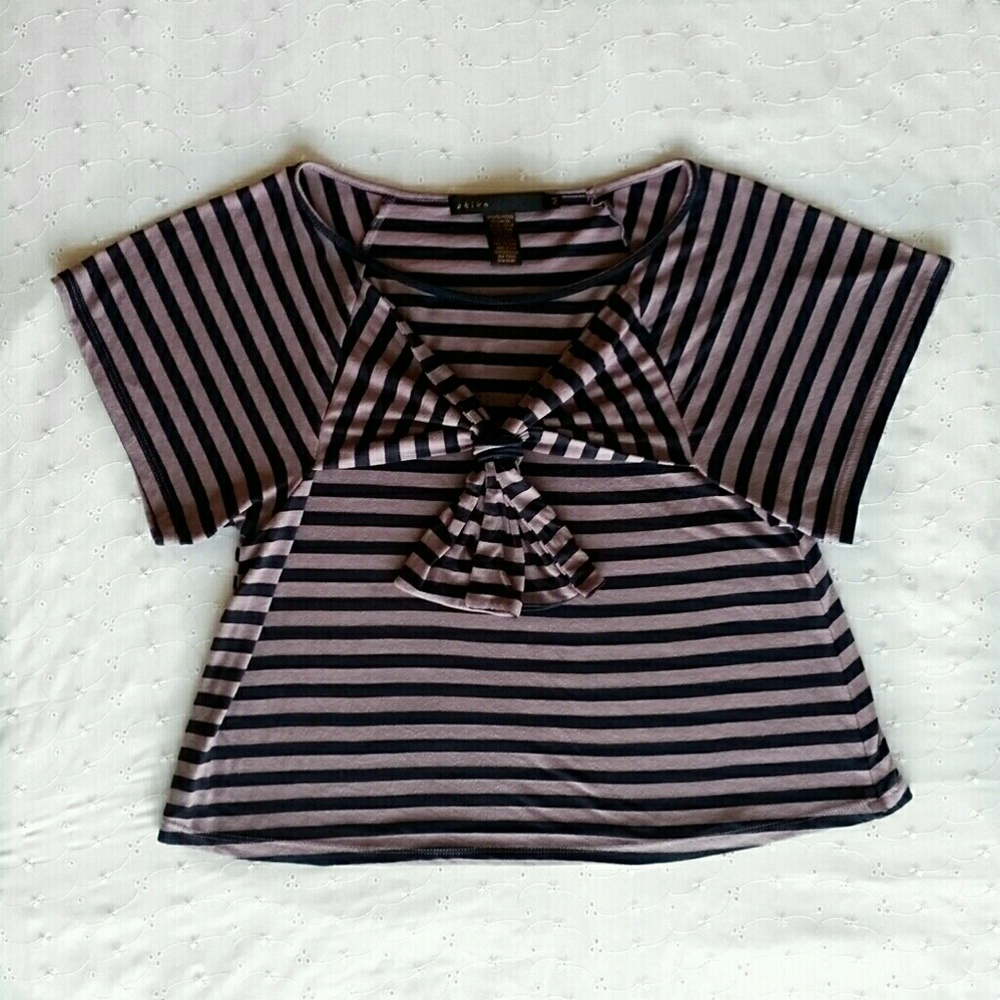 Anthropologie Striped Crop