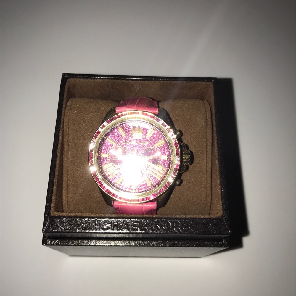Michael Kors Pink leather watch