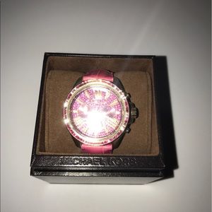 Michael Kors Pink leather watch
