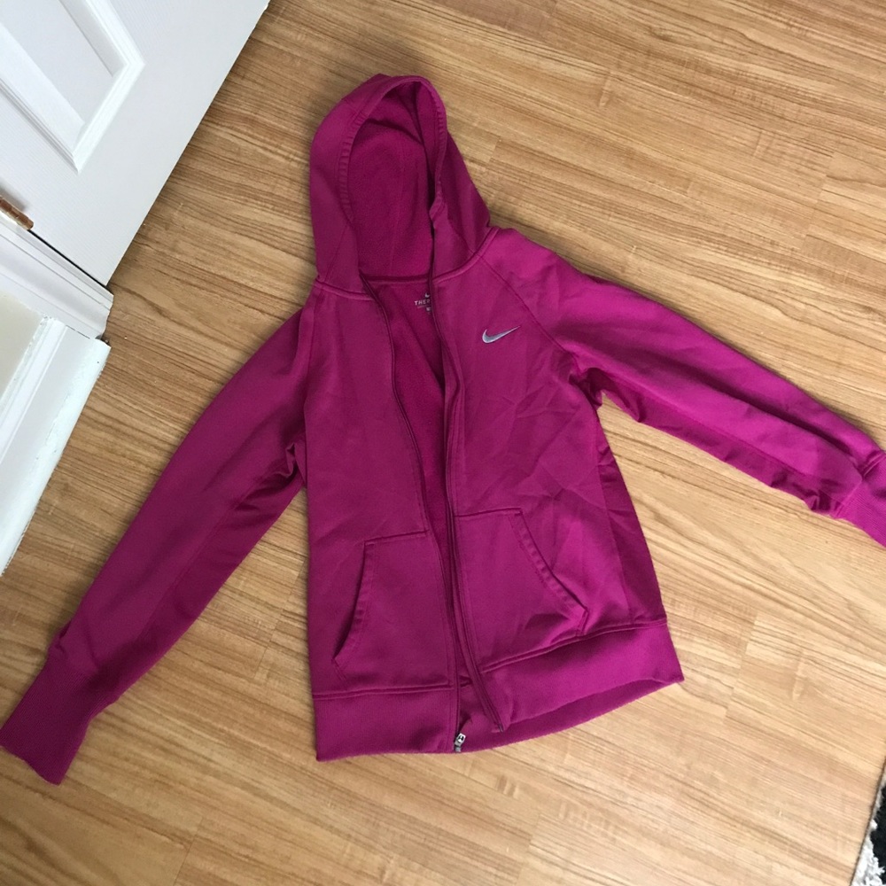 Pink Nike Thermafit Zip Up