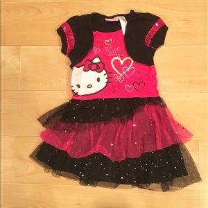 Little girls Hello Kitty dress, xs (4-5)