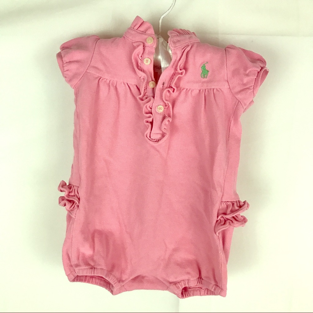 Ralph Lauren Pink Romper EUC