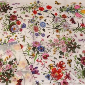 70's retro Gucci cotton floral scarf