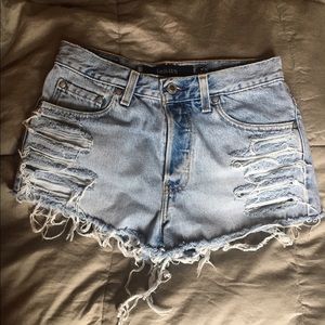 LEVI's Silvertab High waist jean shorts