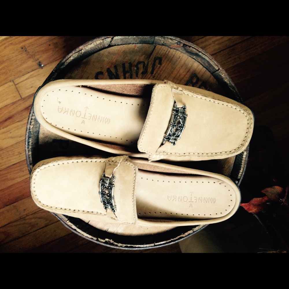 Minnetonka moccasins loafers sandals.
