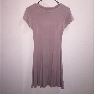 Short dress, pair it with leggings or long boots!