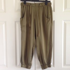 Anthropologie olive green cargo pants