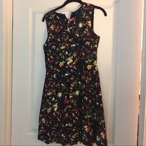 Fun spray paint pattern cocktail dress