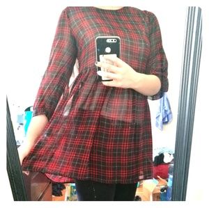 Cute Forever21 Plaid Dress