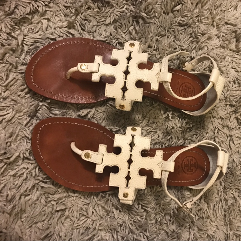 Tory Burch Logo Sandals