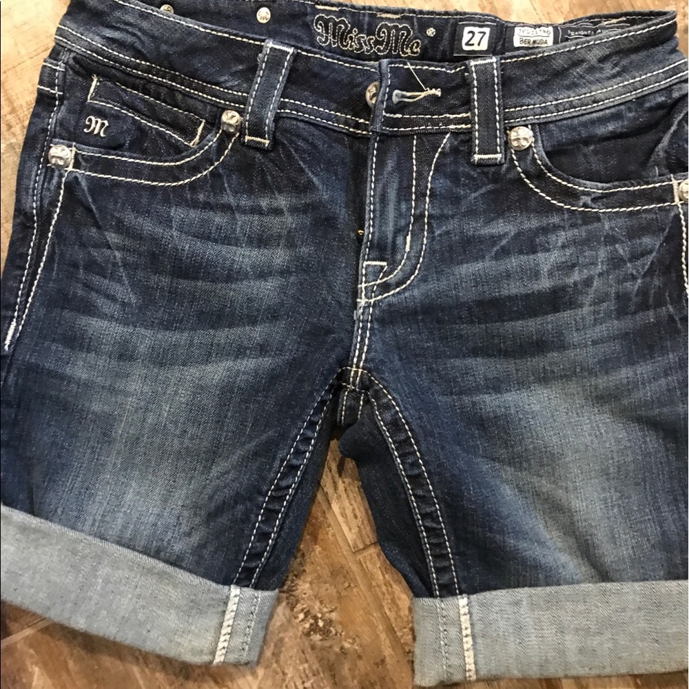 Miss Me Bermuda Shorts 💙 Worn once