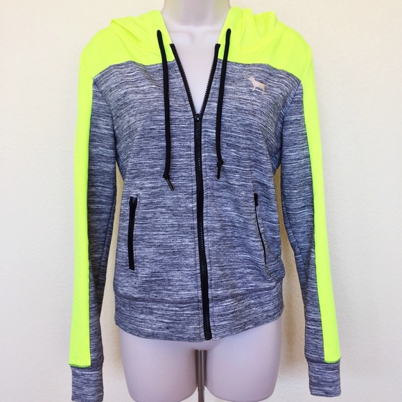 PINK Victoria's Secret Tops - PINK VS Full-Zip Hooded Sweatshirt