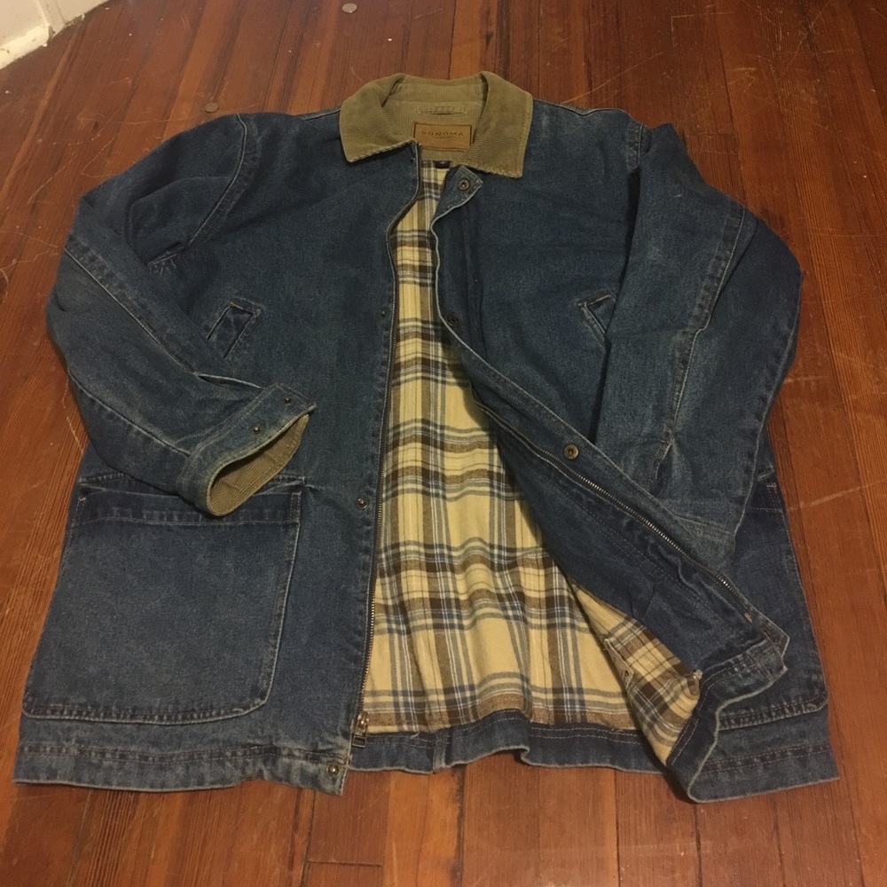 Vintage Sonoma lifestyle jeans coat