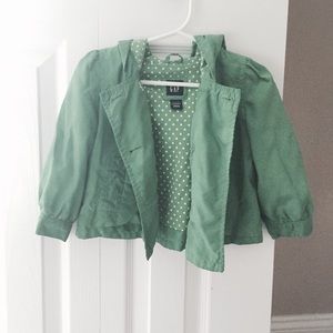 Hooded spring toddler coat