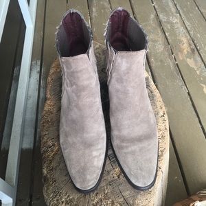 Taupe Suede Ankle Boots - Etienne Aigner