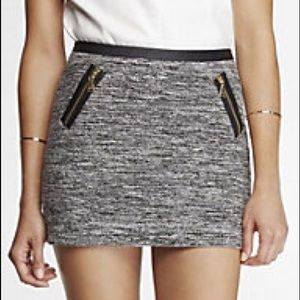 Never Worn zippered Boucle Mini Skirt