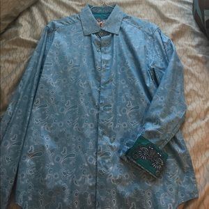 Robert Graham Men's Large Sport Shirt Classic Fit