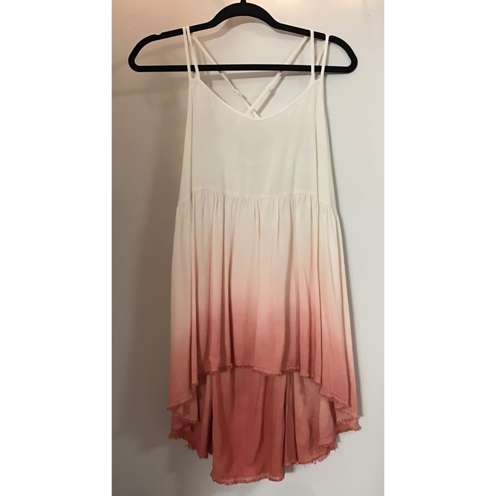 Black Swan • Pink & White Ombré Tank • WORN ONCE