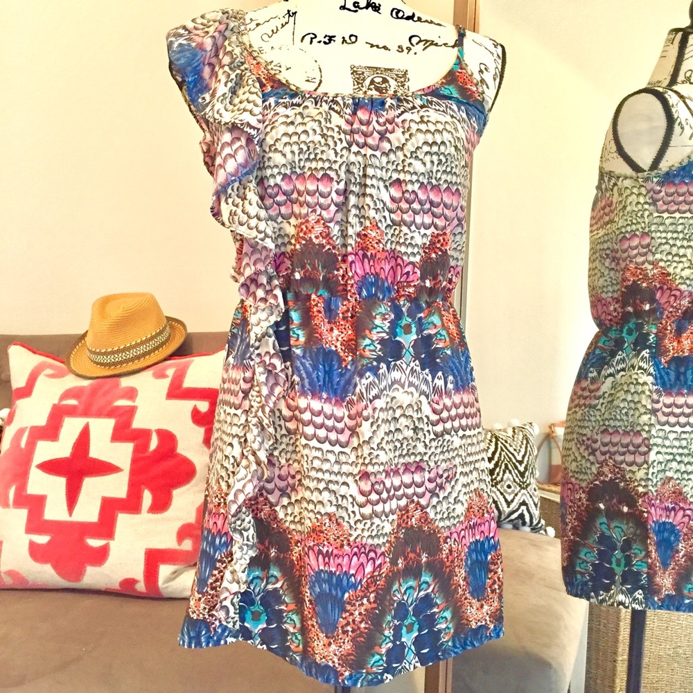 Multi-print dress