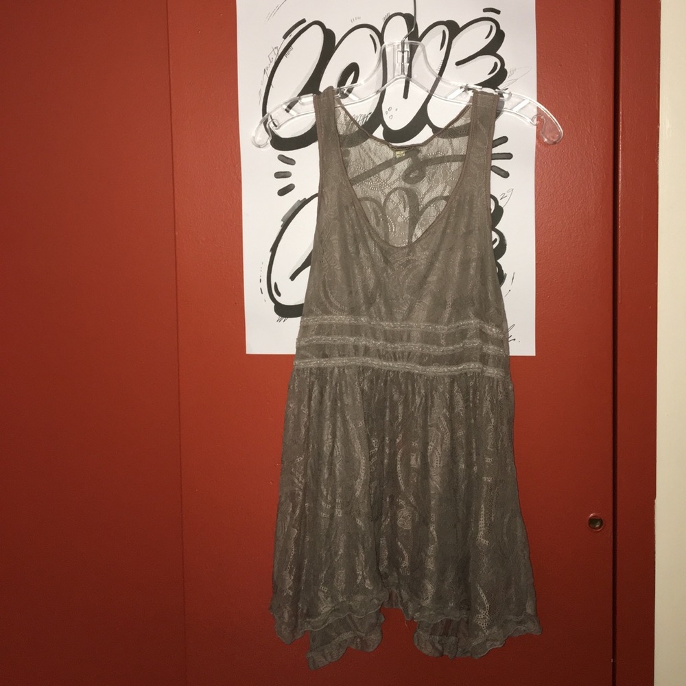Lace Brown BOHO Nordstrom Tank