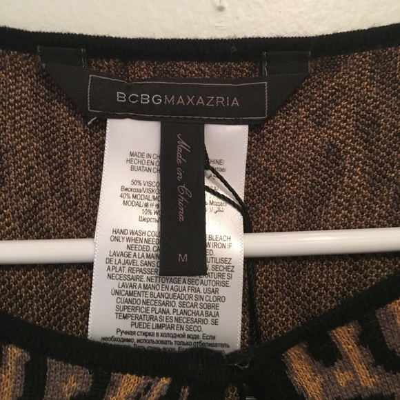 Cheetah/tigerlike print sweater - Picture 3 of 4